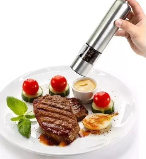 Electric Salt and Pepper Grinders | Adjustable Coarseness & One-Handed Operation