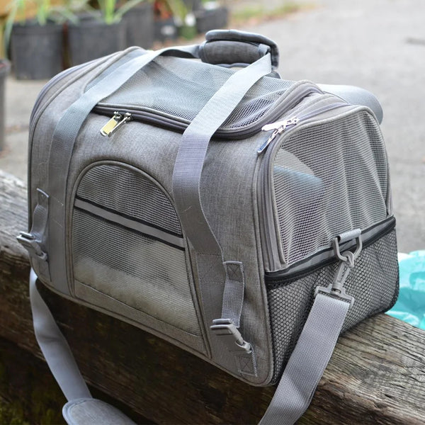 Pet Messenger Carrier Travel Bag | Comfortable & Stylish Pet Travel Companion