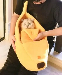 Funny Banana Cat Bed House | Cozy & Adorable Sleeping Spot