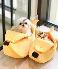 Funny Banana Cat Bed House | Cozy & Adorable Sleeping Spot