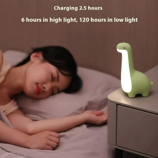 Dinosaur-Shaped Children's Night Light | Eye-Protection LED with USB Charging