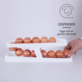 Automatic Scrolling Egg Rack Holder | Space-Saving & Convenient